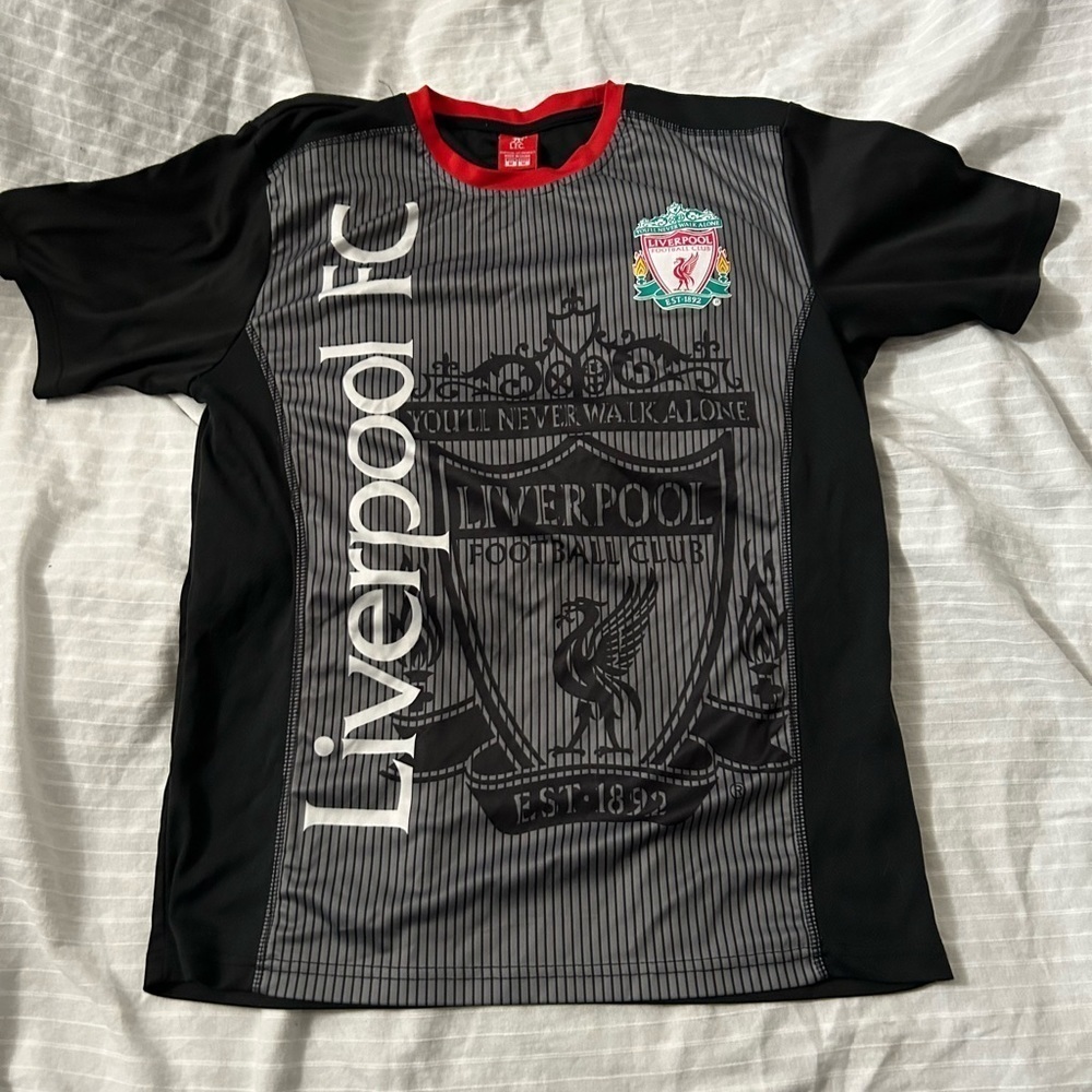 Liverpool F.C. Soccer Official Adult Soccer Training Performance Poly Jersey M